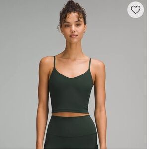lululemon Align Cropped Cami Tank Top
Light Support in Legacy Green. Sz 0.